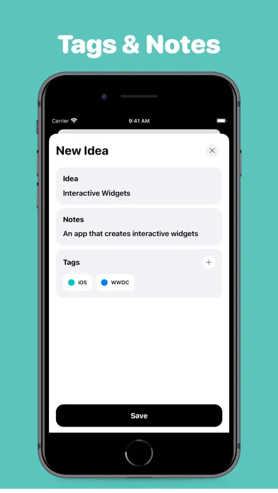 Thoughts & Ideas List: IdeaLog Screenshots