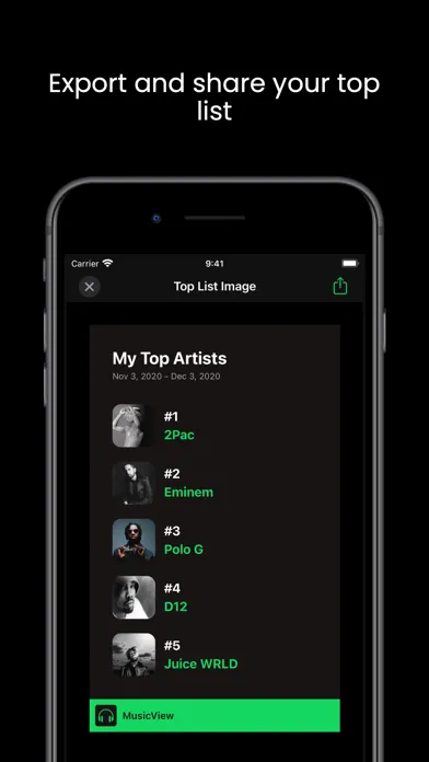 MusicView应用截图