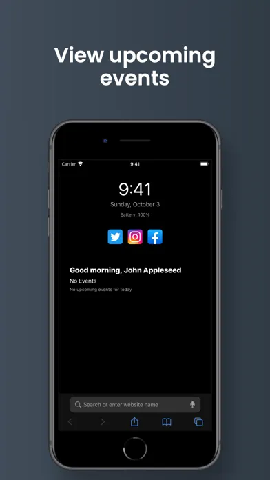 Capturas de tela do TodayTab: Start Tab for Safari