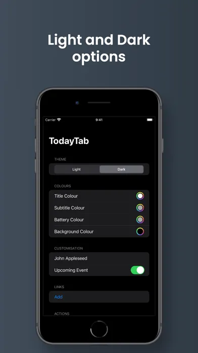 Capturas de tela do TodayTab: Start Tab for Safari