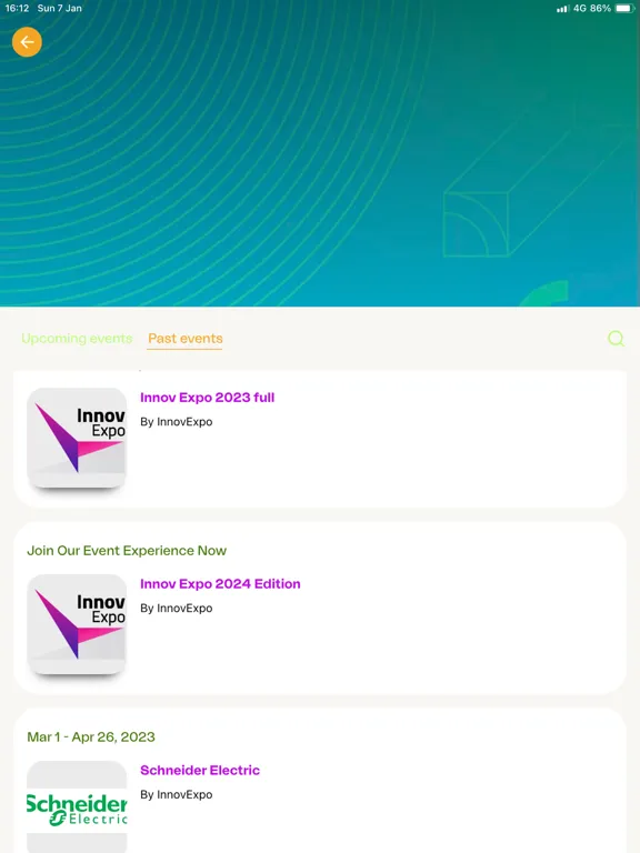 InnovExpo iPad  스크린샷