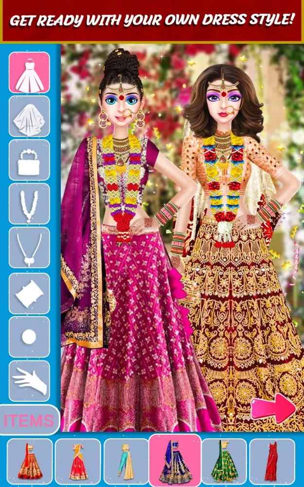 Indian Wedding Makeup Games應用截圖