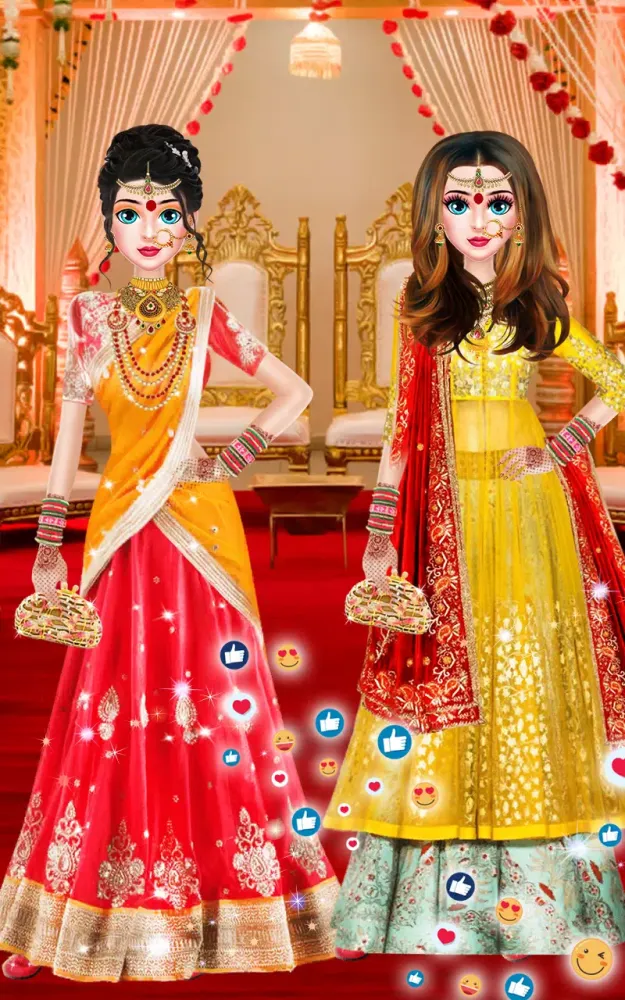 Indian Wedding Makeup Games應用截圖
