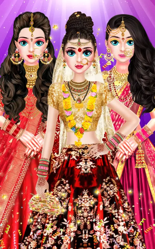 Indian Bride Makeup Dress Game Screenshots
