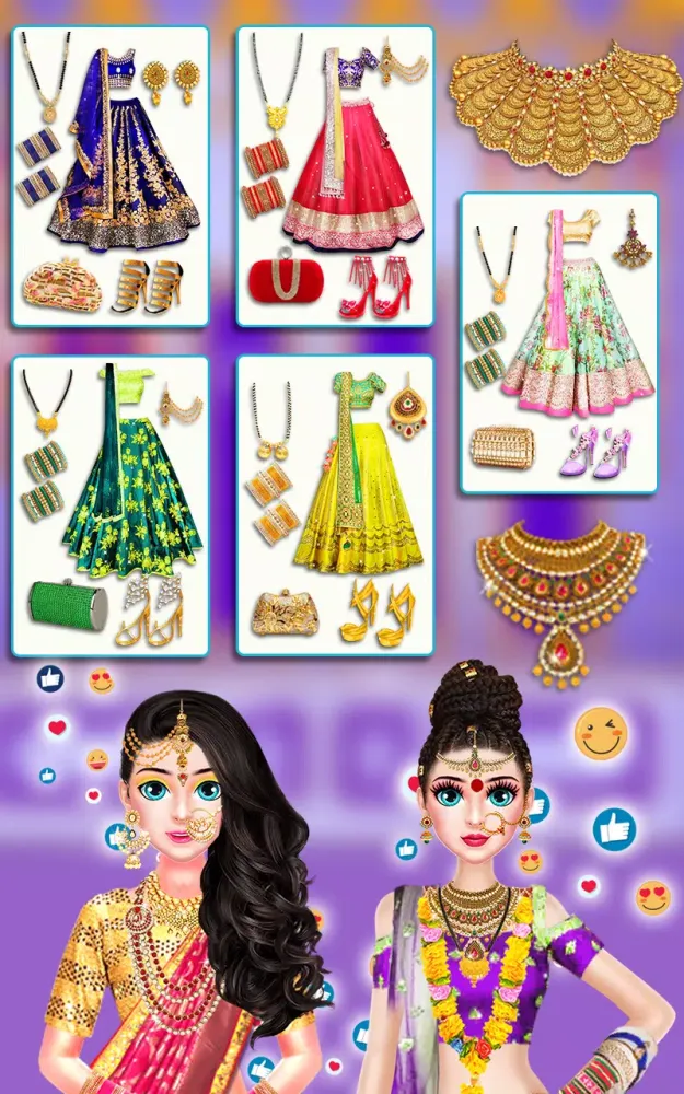 Indian Bride Makeup Dress Game Screenshots