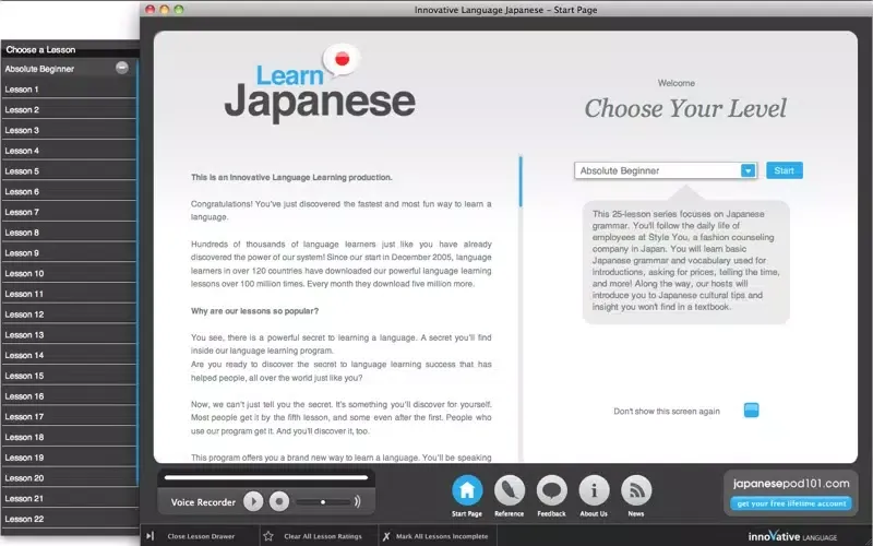 Learn Japanese - Absolute Beginner (Lessons 1-25) Screenshots