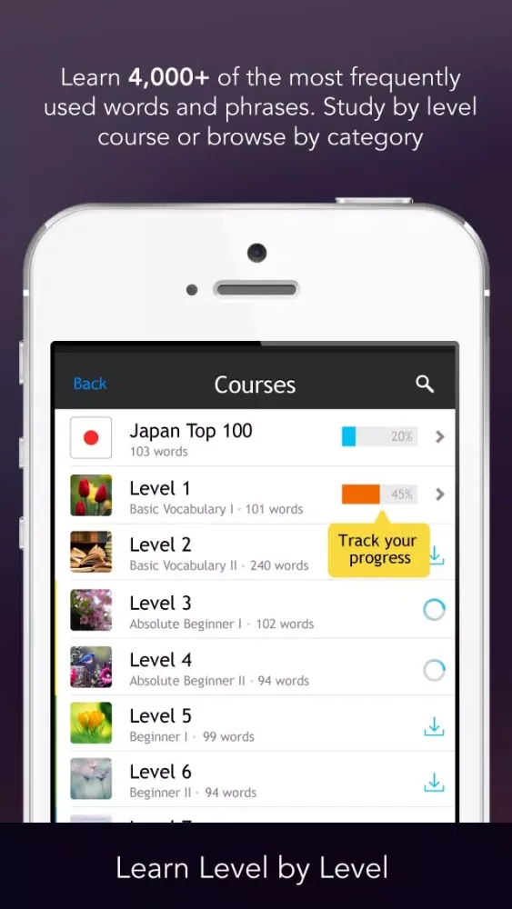 Capturas de tela do Learn Japanese - WordPower