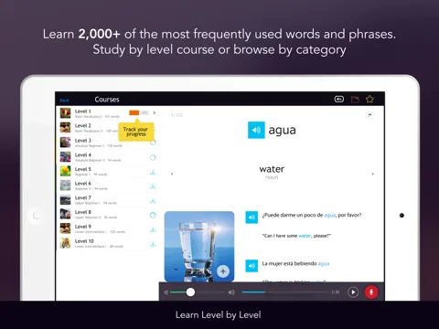 Learn Spanish - Free WordPower iPad 应用截图