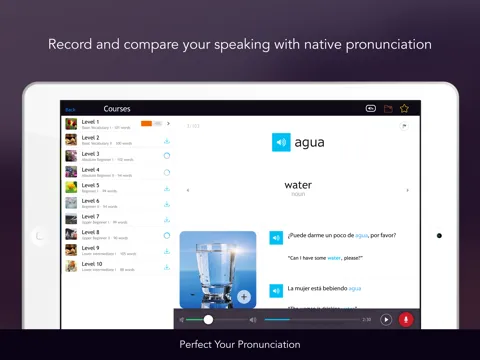 Learn Spanish - Free WordPower iPad 应用截图