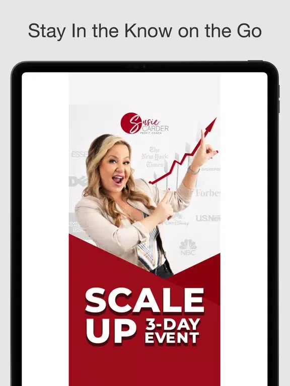 ภาพหน้าจอของ Susie Carder - Scale Up Event iPad 