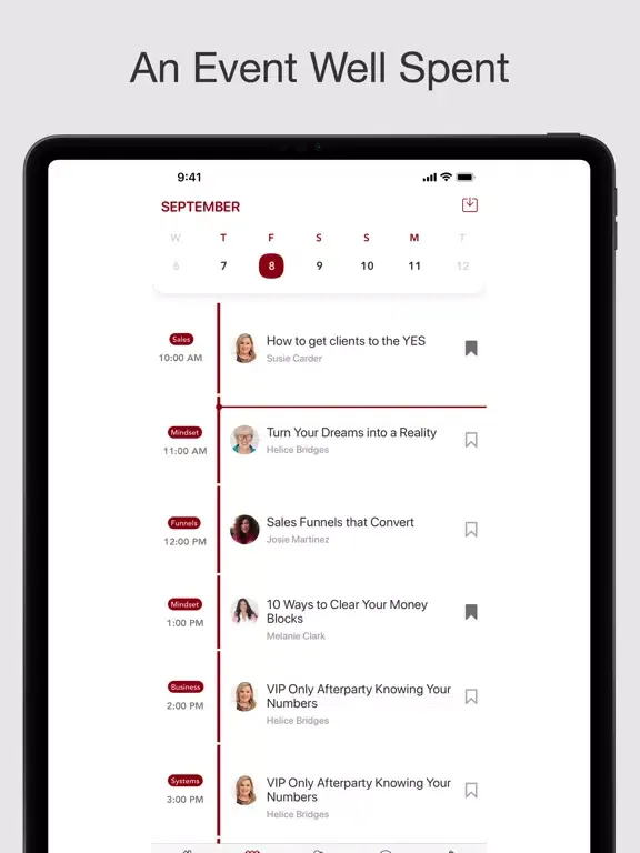 ภาพหน้าจอของ Susie Carder - Scale Up Event iPad 