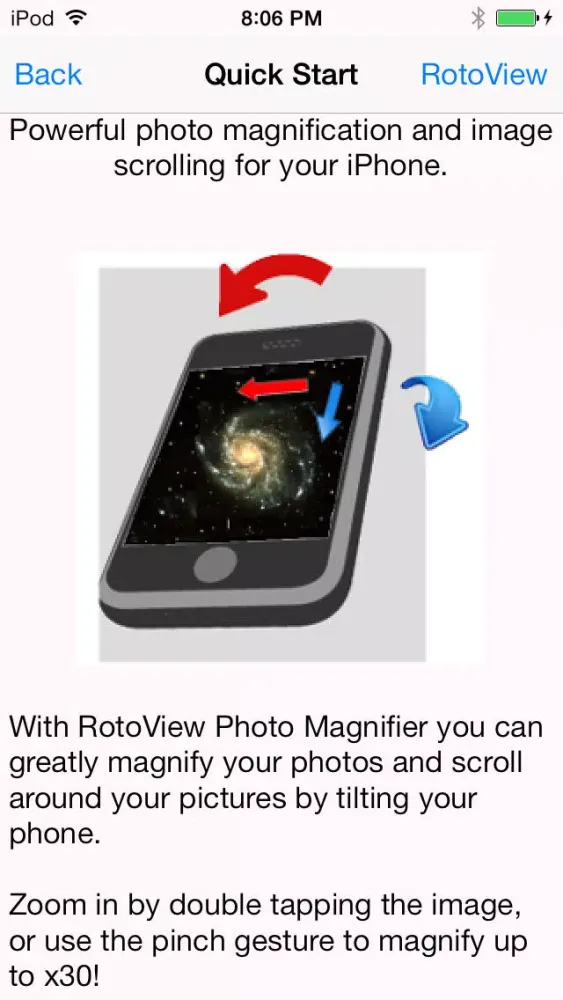RotoView Photo Magnifier Screenshots