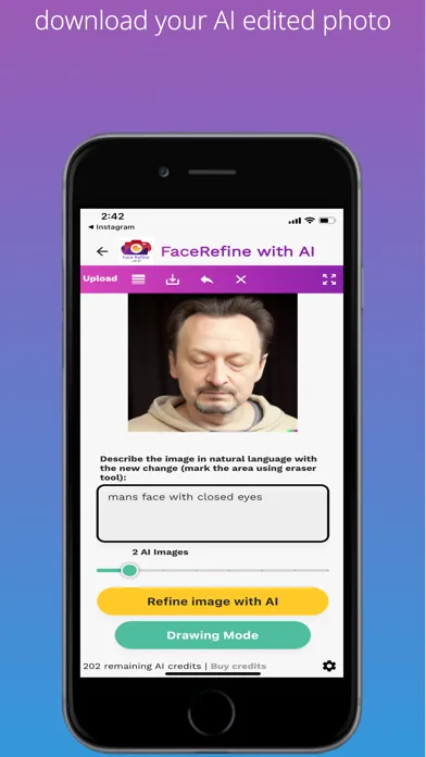 Snap Refine with AI Ekran Görüntüleri