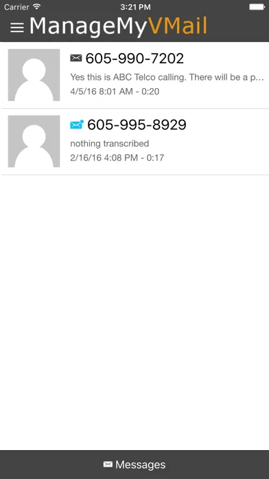 ManageMyVMail سکرین شاٹس