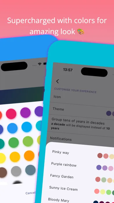 Captures d'écran de Anniversaries: Dates & Alerts