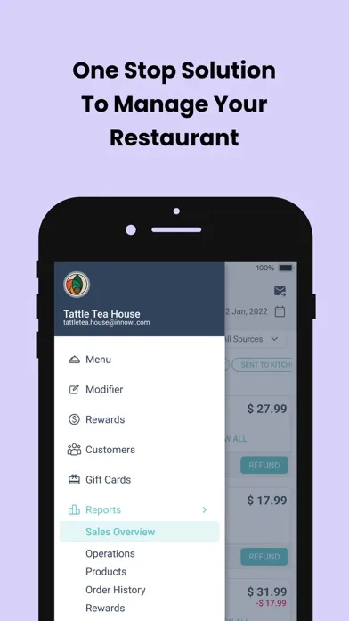 تصاویر Innowi Restaurant Admin