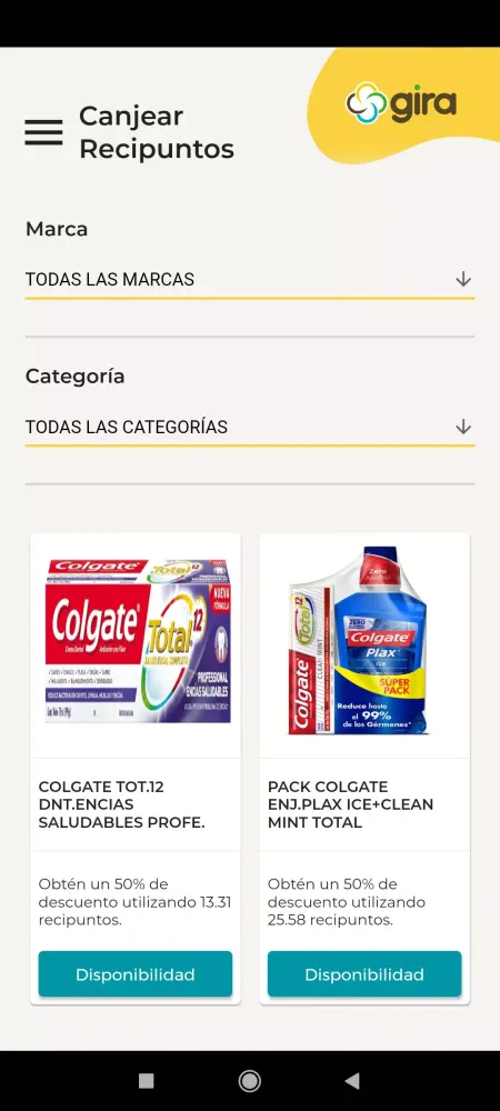 Capturas de pantalla de GIRA