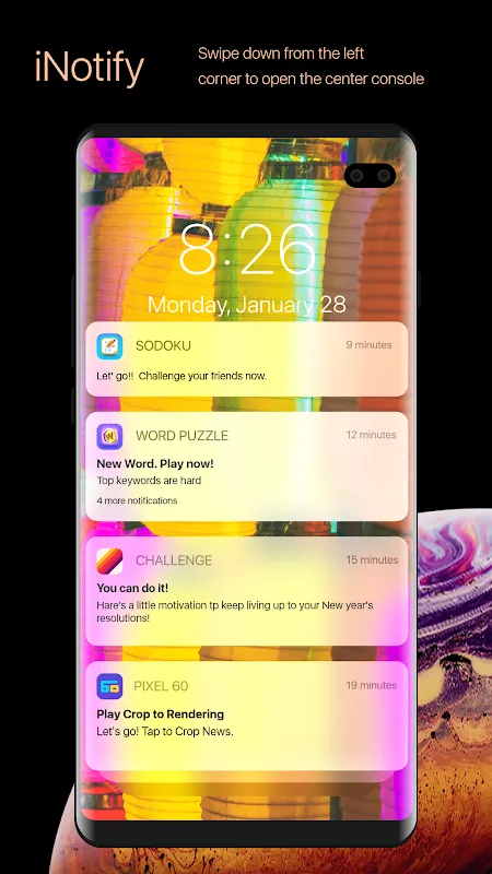 Ảnh chụp màn hình của iNotify iOS 12