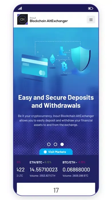 Inout Blockchain AltExchanger Screenshots