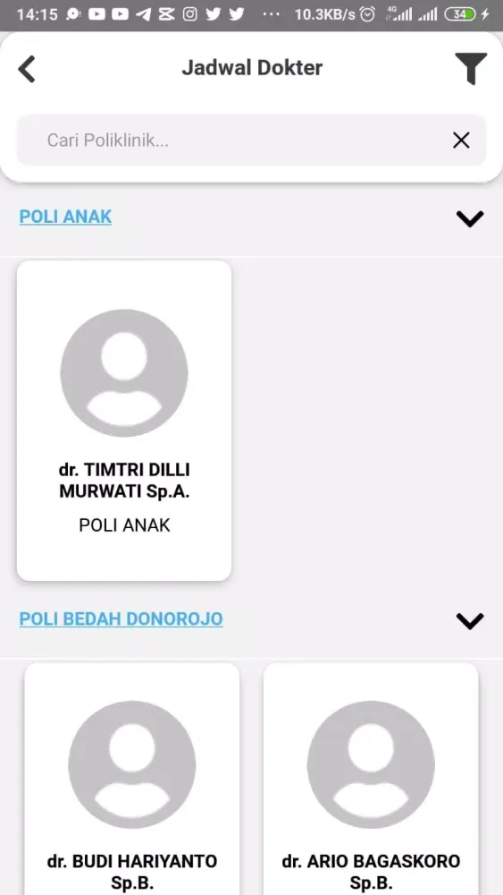 Tangkapan skrin Smart Patient RSUD dr. Rehatta