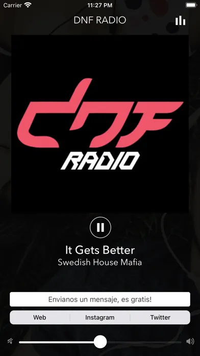 Tangkapan layar DNF Radio