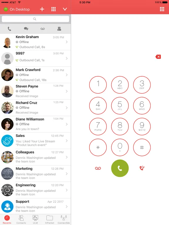 InPacket iPad 应用截图