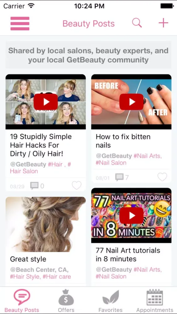 Capturas de pantalla de GetBeauty - your local beauty resources