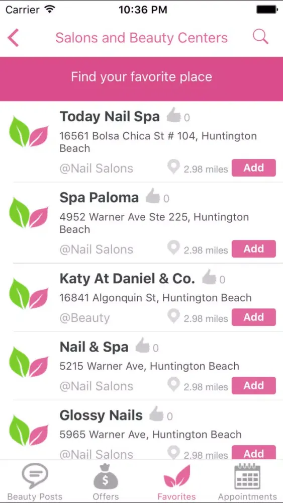 Capturas de pantalla de GetBeauty - your local beauty resources