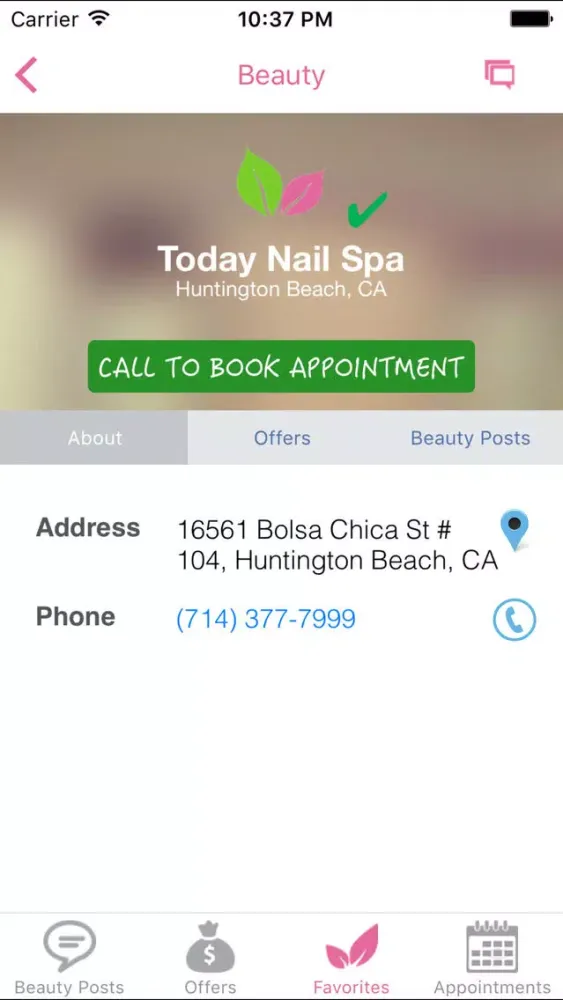 Capturas de pantalla de GetBeauty - your local beauty resources