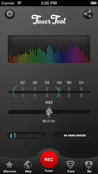 Tangkapan layar Tuner Tool, Guitar Tuning Made Easy