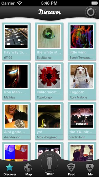 Tangkapan layar Tuner Tool, Guitar Tuning Made Easy