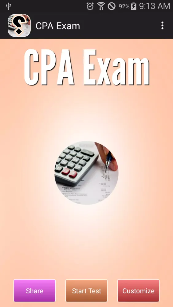 Ảnh chụp màn hình của CPA Exam