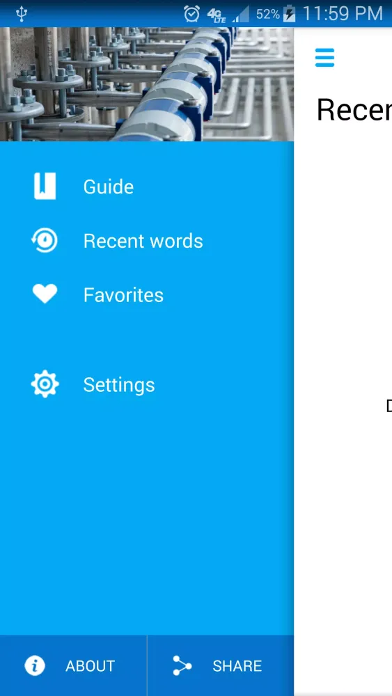 Tangkapan layar Plumber Dictionary