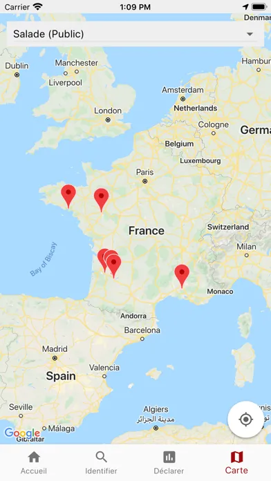 Captures d'écran de Di@gnoPlant Salade