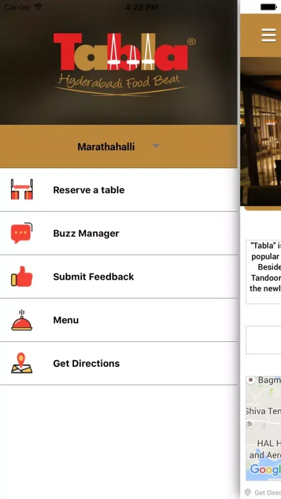 Zrzuty ekranu Tabla Restaurant