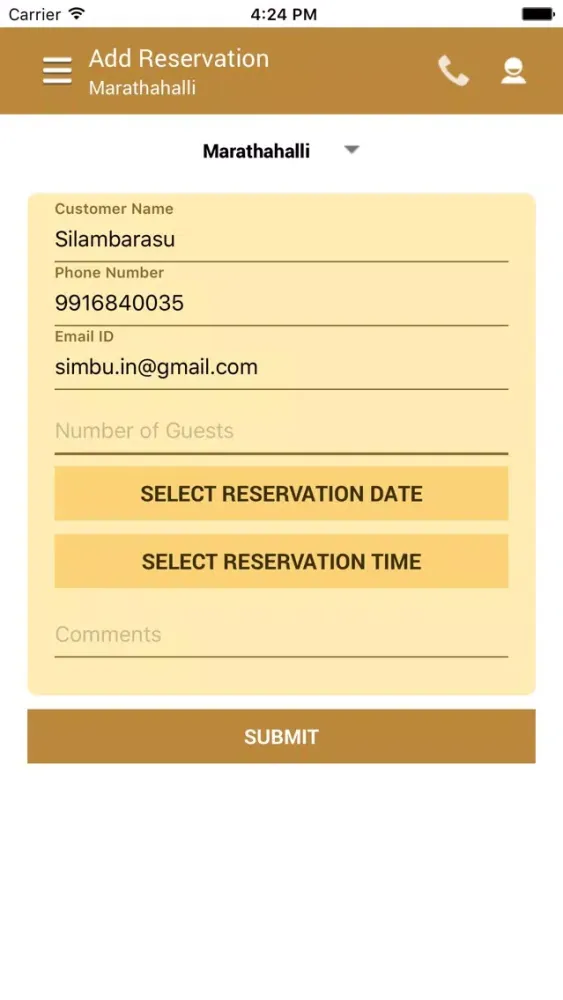 Zrzuty ekranu Tabla Restaurant