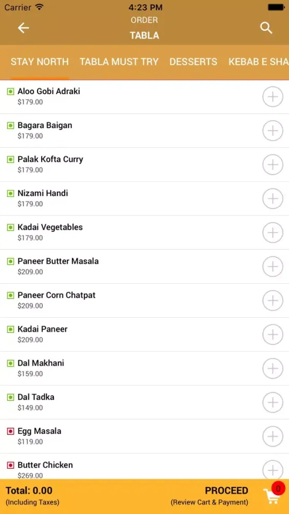 Zrzuty ekranu Tabla Restaurant