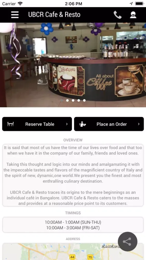 Screenshot di UBCR Cafe & Resto