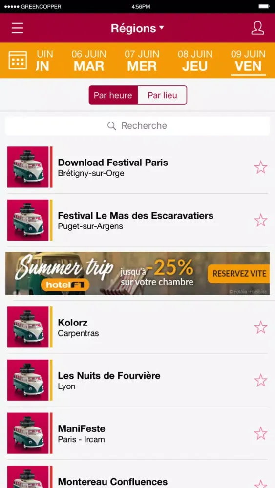 Guide des Festivals inRocKuptibles avec HotelF1 स्क्रीनशॉट