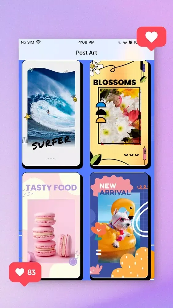 Ảnh chụp màn hình của Post Art - Ins Story Editor