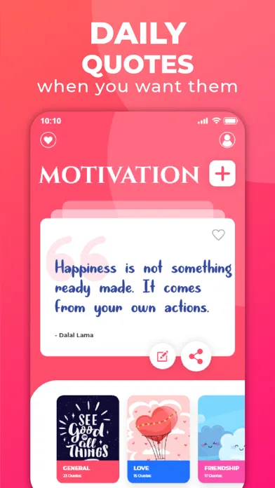 Daily Motivation & Quotes スクリーンショット