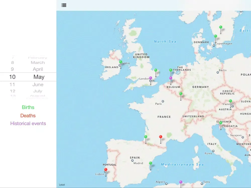 صور Geo Events Lite iPad 