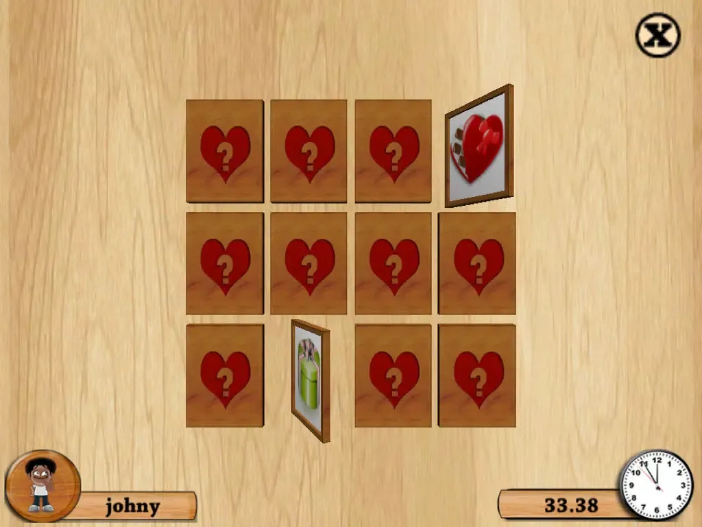 تصاویر `` 3D Matching Valentine Cards - Train your brain with pair matching game iPad 