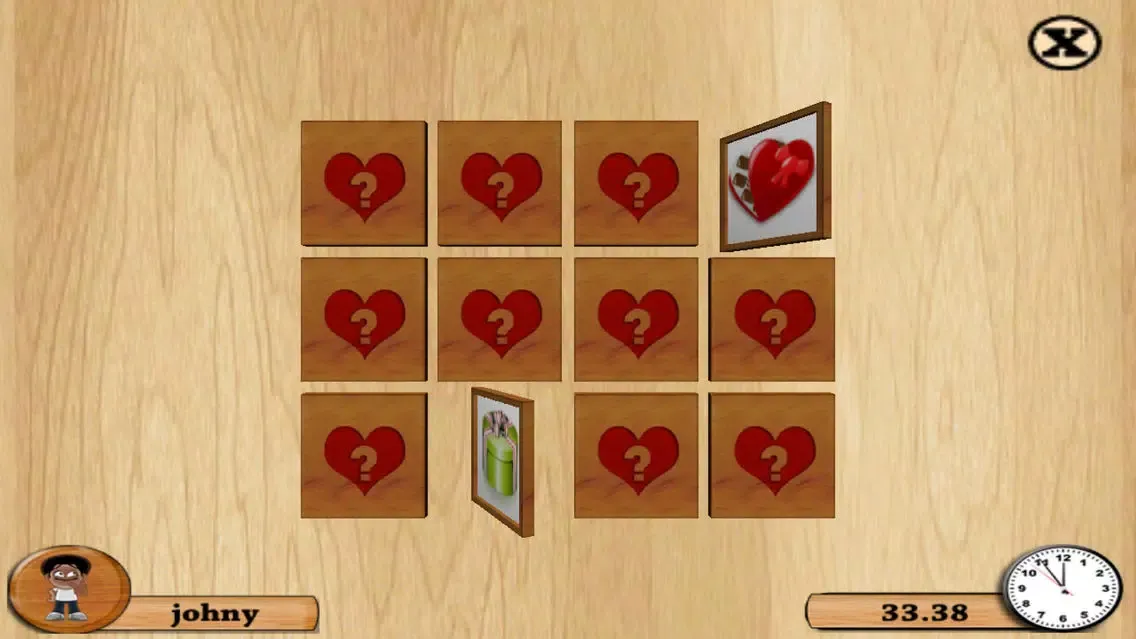 تصاویر `` 3D Matching Valentine Cards - Train your brain with pair matching game