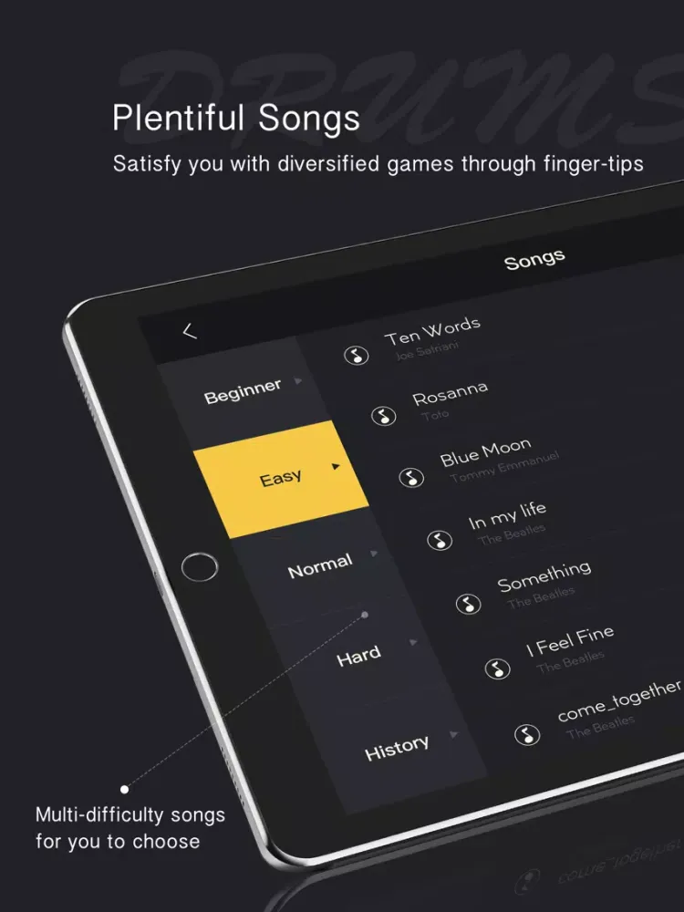 Drum games app - drums beats iPad  Screenshots
