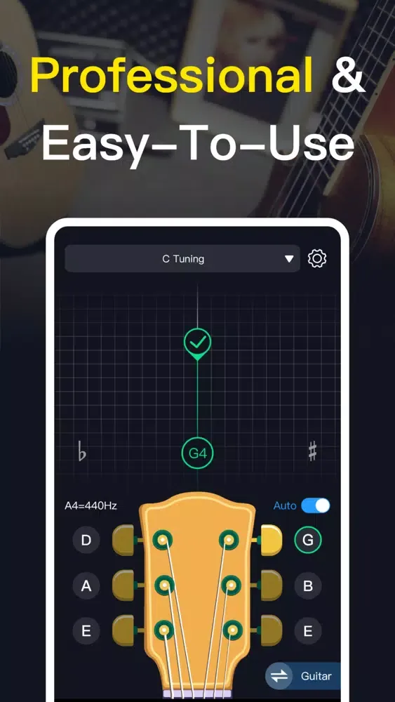 ukulele guitar tuner app स्क्रीनशॉट