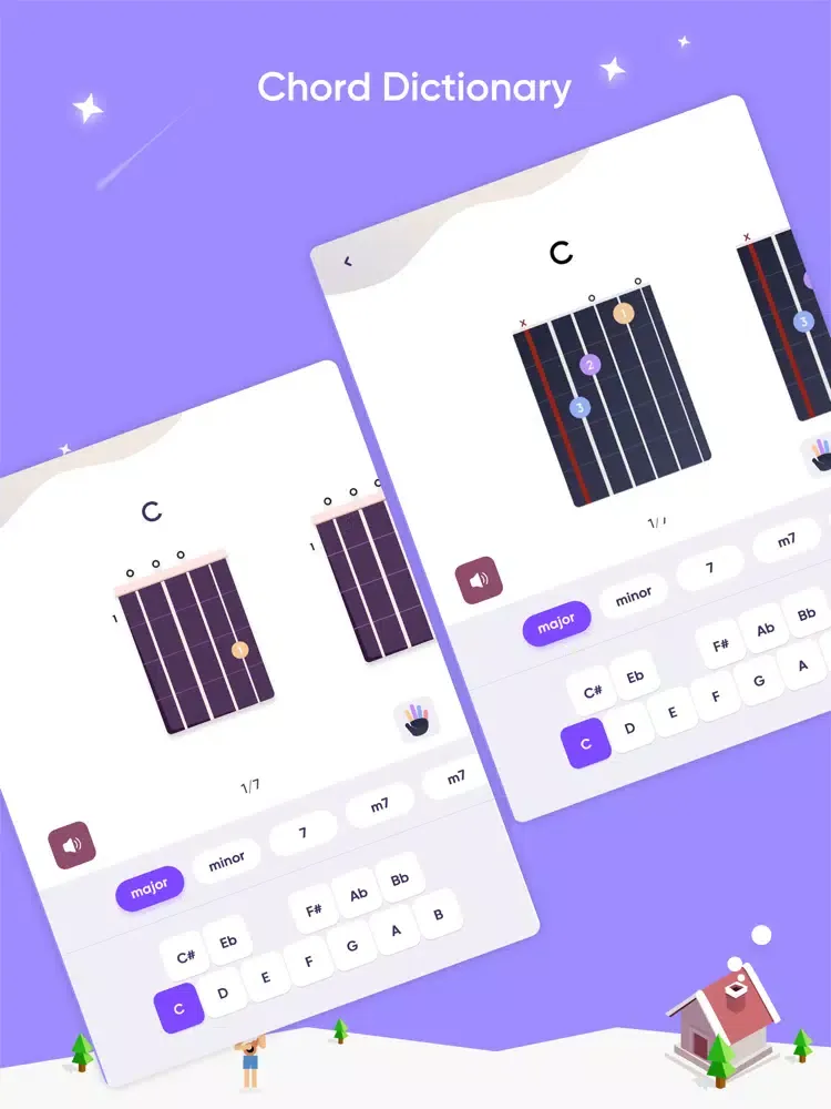 Скриншоты Guitar ukulele tuner & tabs iPad 