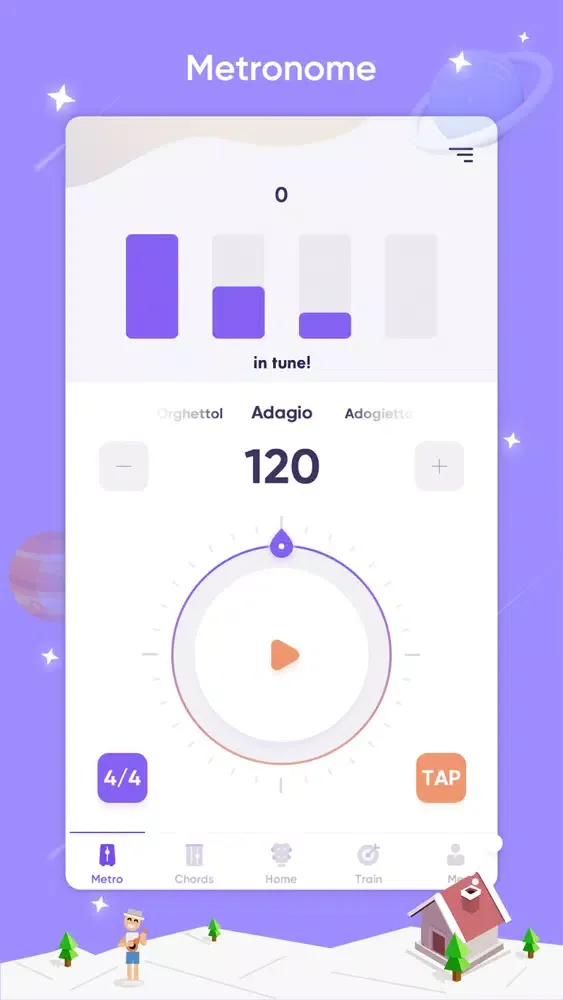 Скриншоты Guitar ukulele tuner & tabs