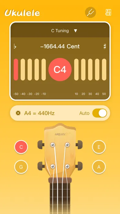 Ukulele Tuner - UkeTune سکرین شاٹس