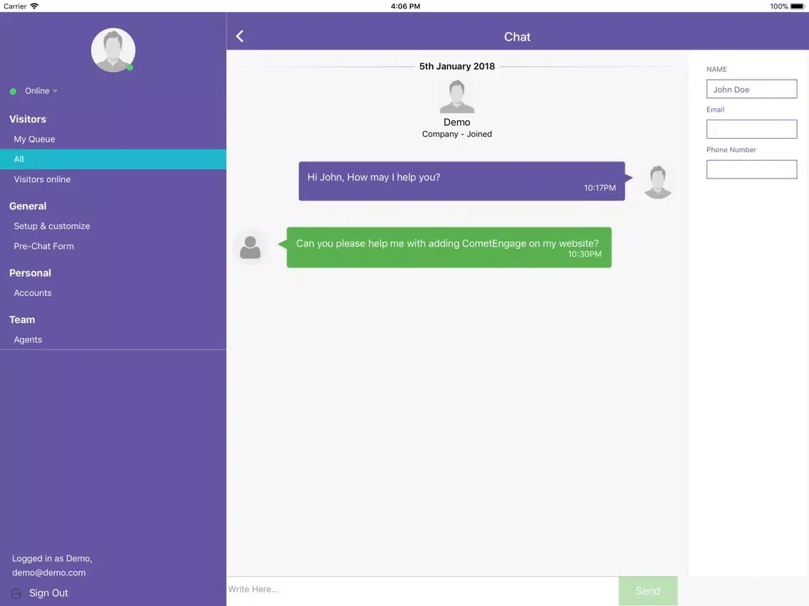 تصاویر CometEngage iPad 